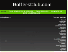 Tablet Screenshot of golfersclub.com